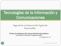 Tecnologías de la Información y Comunicaciones
