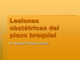 Lesiones obstétricas del plexo braquial
