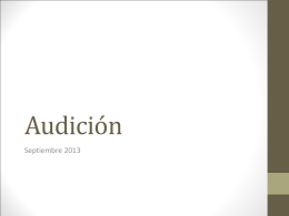 Audición - Fisiologia 2013 | Las presentaciones