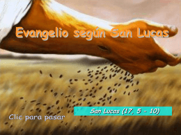 Evangelio San Lucas 17, 5-10