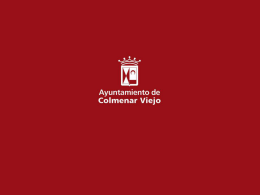 Diapositiva 1 - Ayuntamiento de Colmenar Viejo: