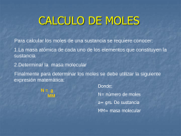 CALCULO DE MOLES - Salesianos Alameda