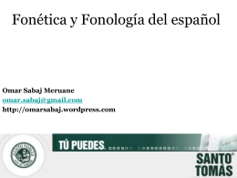 Fonética y Fonología del español