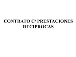 CONTRATO C/ PRESTACIONES RECIPROCAS