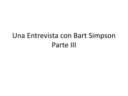 Una Entrevista con Bart Simpson Parte III