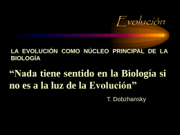 Evolucion - Universidad Autónoma de Madrid