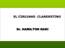 EL CIRUJANO CLANDESTINO