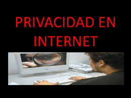 PRIVACIDAD EN INTERNET - MURAL