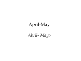 April-May Abril