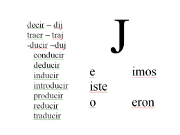 Escoge un verbo “J”.