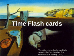Time Flash cards
