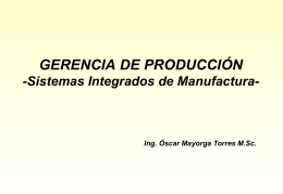 SISTEMAS INTEGRADOS DE MANUFACTURA