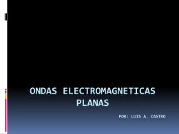 ONDAS ELECTROMAGNETICAS PLANAS