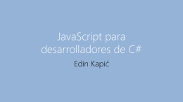 JavaScript per a desenvolupadors de C#