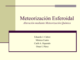 Meteorización Esferoidal