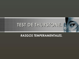TEST DE THURSTONE.