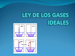 LEY DE LOS GASES IDEALES