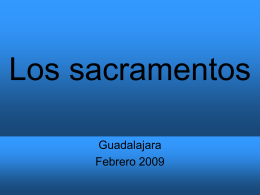 Los sacramentos - Diocesis Siguenza-Guadalajara -