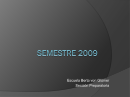 Semestre 2009 - ESPACIO DOCENTE | Sección