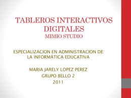 TABLEROS INTERACTIVOS DIGITALES MIMIO STUDIO