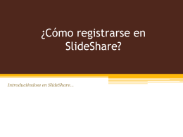 ¿Cómo registrarse en SlideShare?