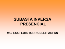 SUBASTA INVERSA PRESENCIAL 1.