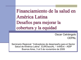 Diapositiva 1 - Programa EUROsociAL: Sector