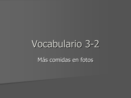 Vocabulario 3-2