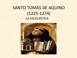 SANTO TOMÁS DE AQUINO (1225