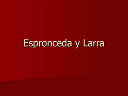 Espronceda y Larra