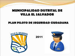 Diapositiva 1 - Portal Municipalidad de Villa El Salvador