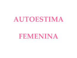 AUTOESTIMA FEMENINA