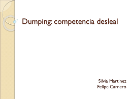 Dumping: competencia desleal