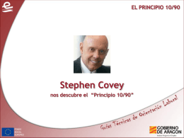 Stephen Covey nos descubre el “Principio 10/90”