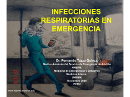 infecciones respiratorias en emergencia