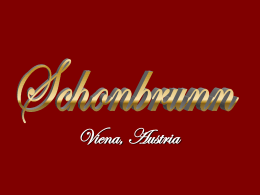 Schonbrunn, Viena