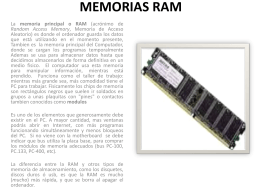 MEMORIAS RAM