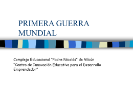 PRIMERA GUERRA MUNDIAL