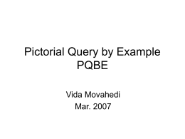 Pictorial Query by Example PQBE