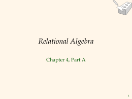 Relational Algebra - University of Virginia