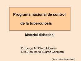 Programa Nacional de control de la tuberculosis.
