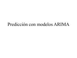 Prediccion con modelos ARIMA