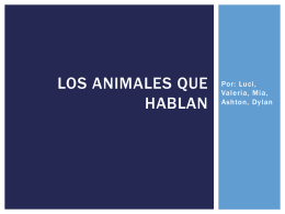 Los animales que hablan espanol