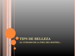 TIPS DE BELLEZA