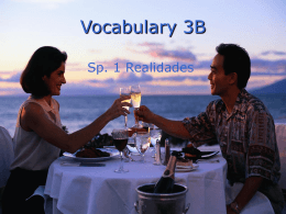 Vocabulary 3A