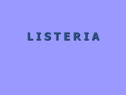 LISTERIA - Facultad de Ciencias Veterinarias