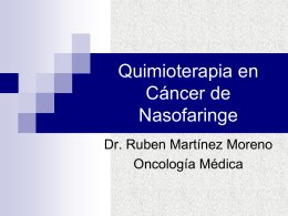 Quimioterapia en Cancer de Nasofaringe