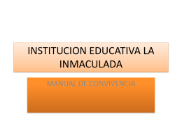 INSTITUCION EDUCATIVA LA INMACULADA