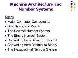 Architecture and Number Systems