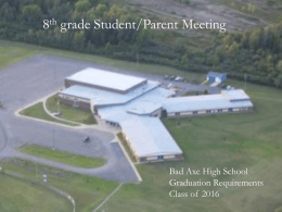 8th grade Student/Parent Meeting